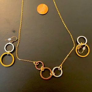 Coach necklace with matching earrings